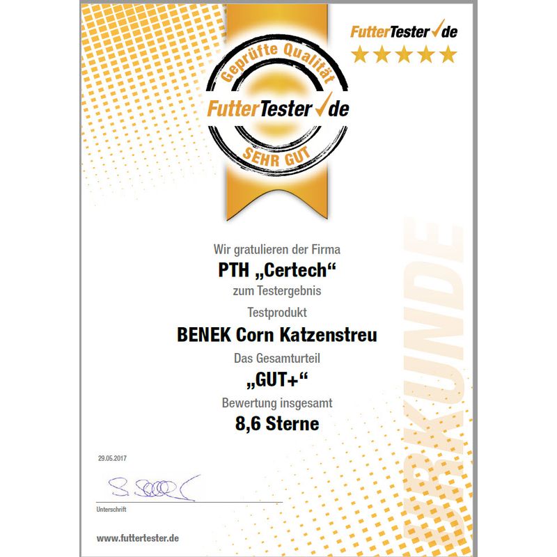 Super Benek Corn Cat Fresh Grass Clumping Litter 7l (approx. 4.4kg)