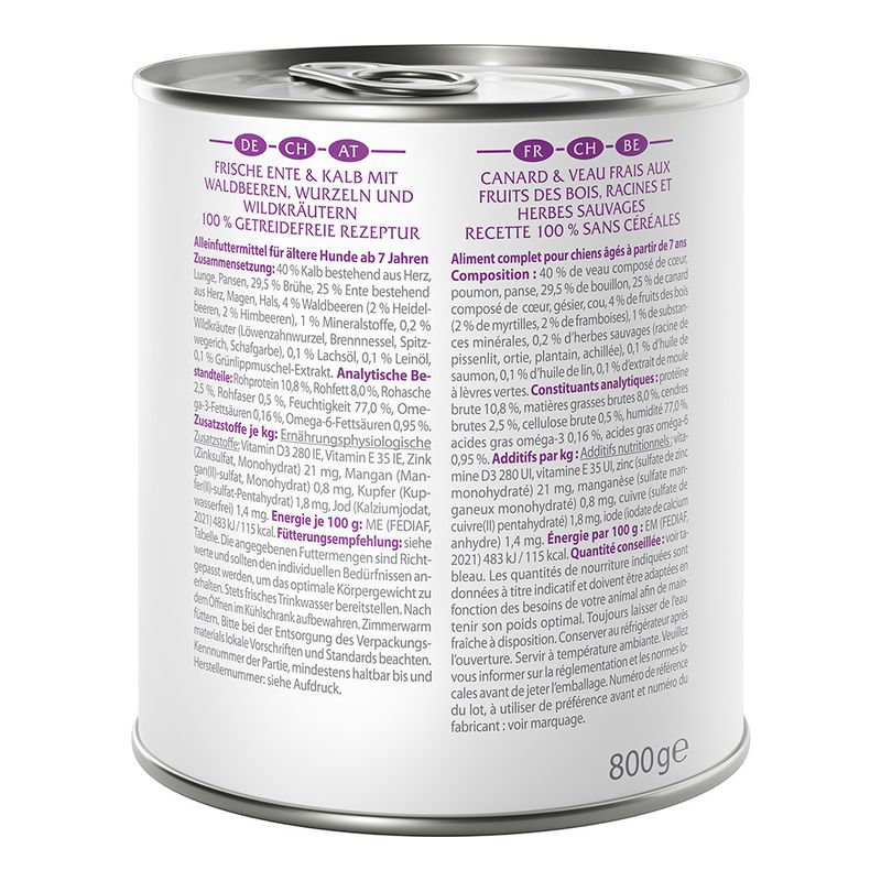 Wolf of Wilderness Senior 6 x 800g Green Fields - Lamb & Chicken