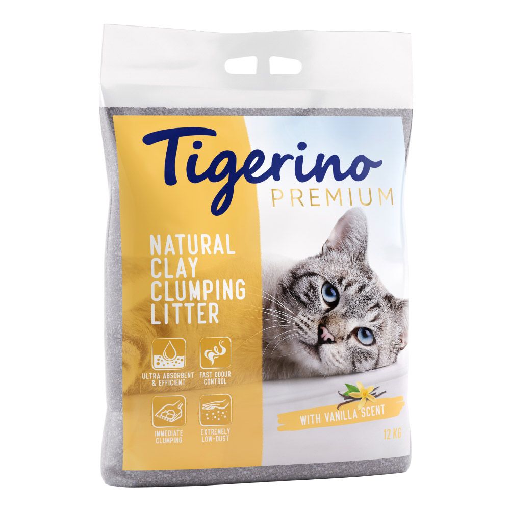 Tigerino Premium Cat Litter – Vanilla Scented 12kg