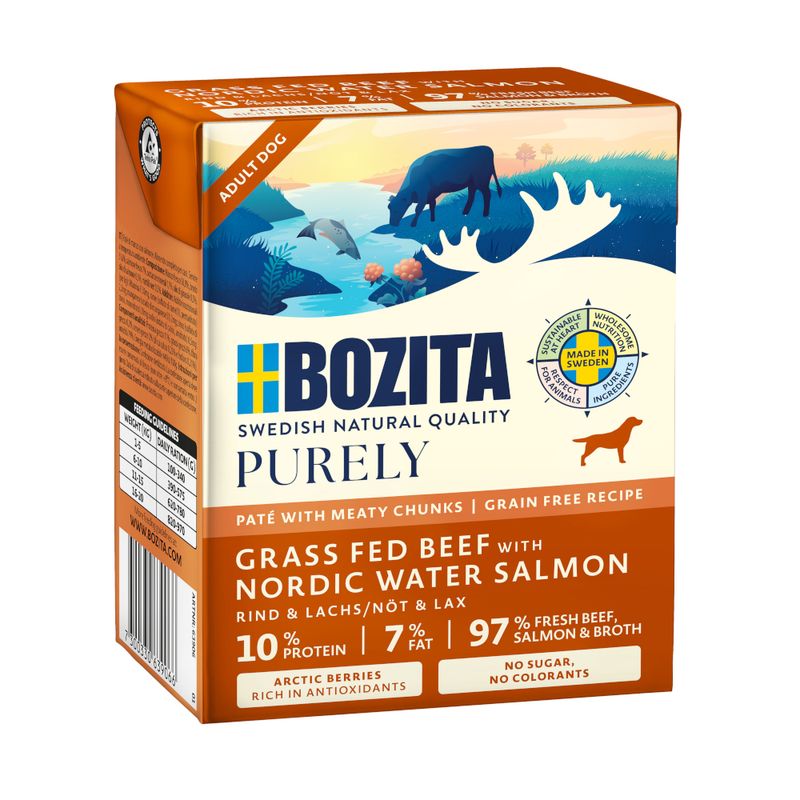 Bozita Purely Paté 6 x 370g Puppy & Junior Turkey
