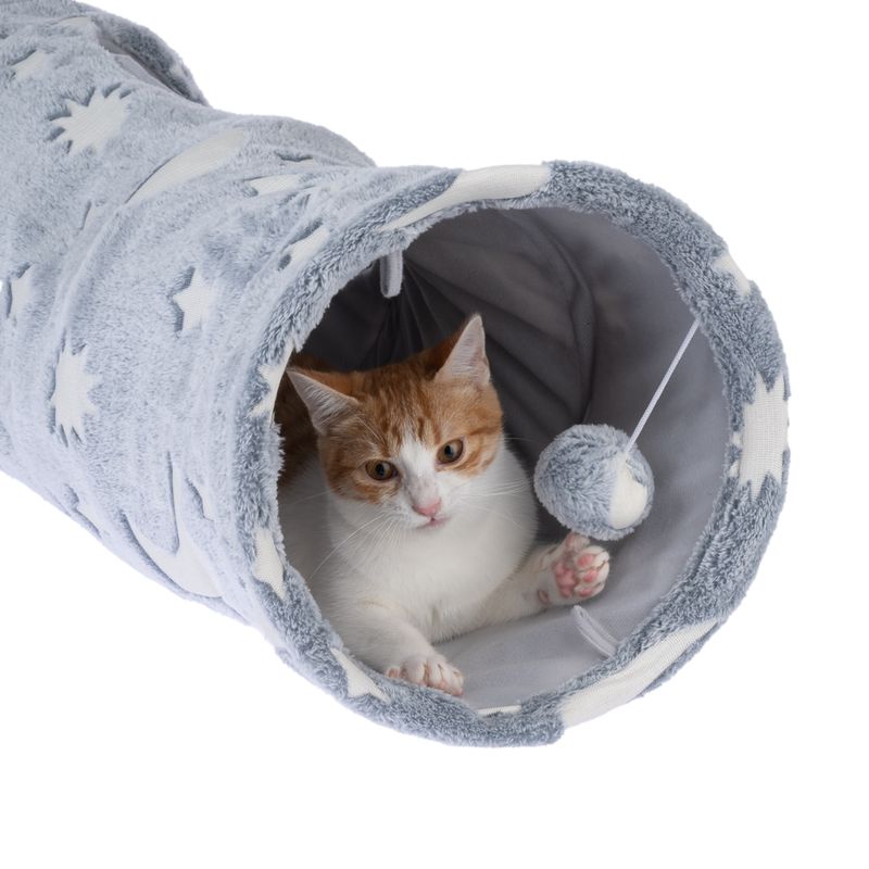 TIAKI Glow-in-the-Dark Star Cat Tunnel diameter 25 x (L) 100 cm