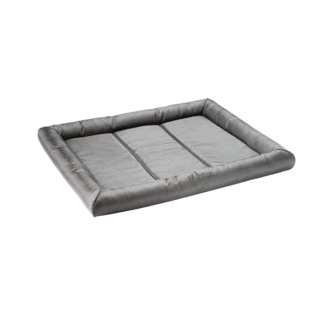 HUNTER Dog Mat Vermont - Grey Size M: 90 x 60 x 7cm (L x W x H)