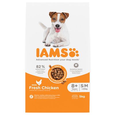 IAMS Advanced Nutrition Senior Small & Medium Dog 8+ with Chicken 5kg