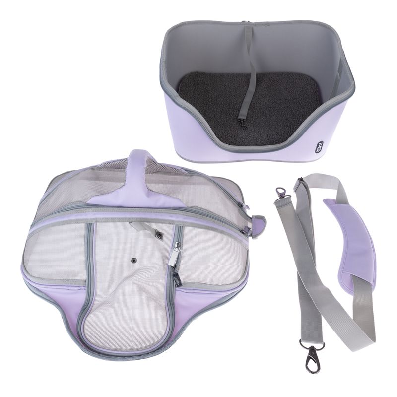 TIAKI Lavender Pet Carrier 46 x 36 x 35 cm (L x W x H)