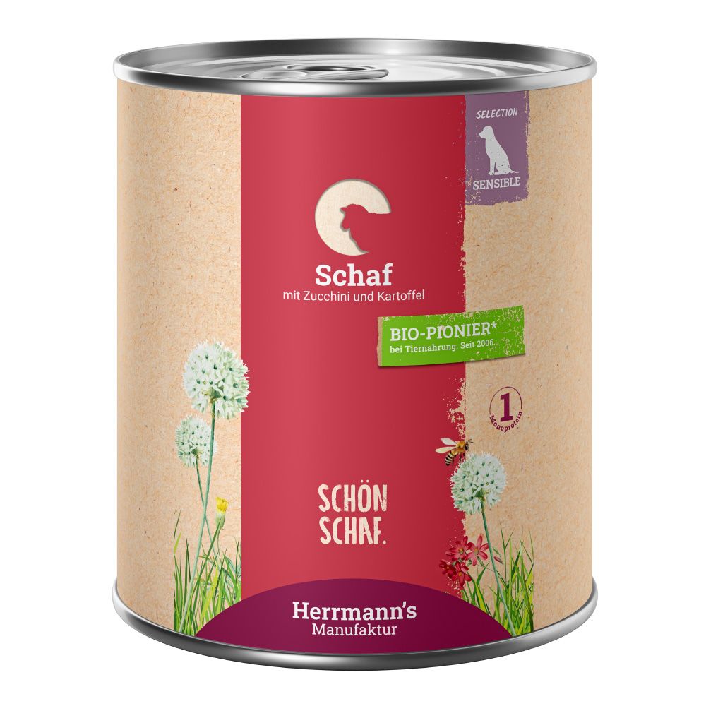 Herrmann's Organic Menu / Sensitive Menu 6 x 800g Sensitive Organic Turkey with Organic Root Vegetables & Organic Potato