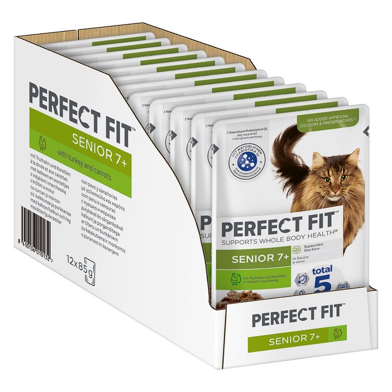 Perfect Fit Senior Pouches Turkey & Carrot (12 x 85g)