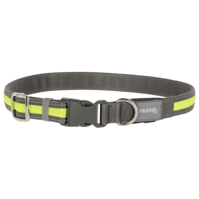Kerbl Pet Light & Reflex Set Illuminated Collar and Lead Set: Collar Size S/M + Lead 120cm