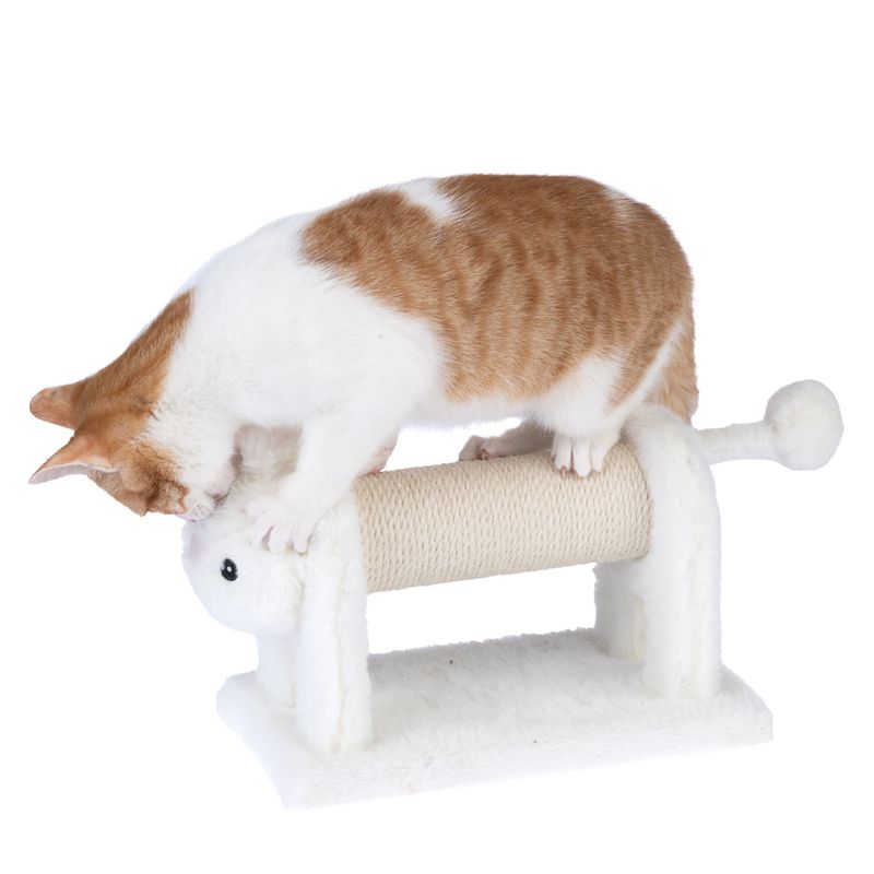 TIAKI Bunny Scratching Post for Cats White