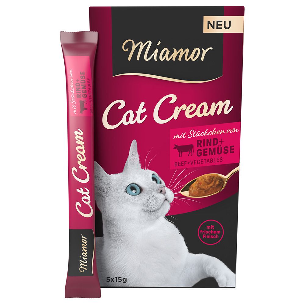 Miamor Cat Cream Beef & Vegetables 5 x 15g