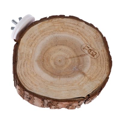 TIAKI Wooden Platform with Bark - Round approx. diameter 10cm