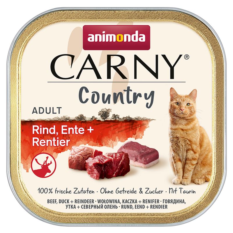 animonda Carny Country Adult Multipack 6 x 100g Farmhouse Variety (3 Flavours)