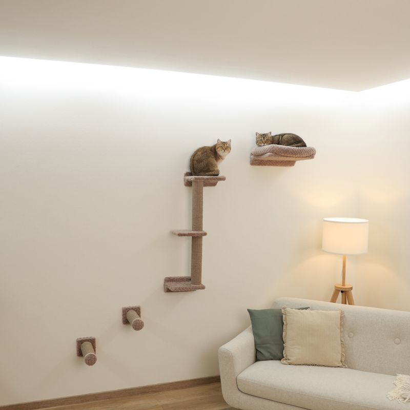 Kerbl Pet Climbing Wall Monte Alpi for Cats Set of 4