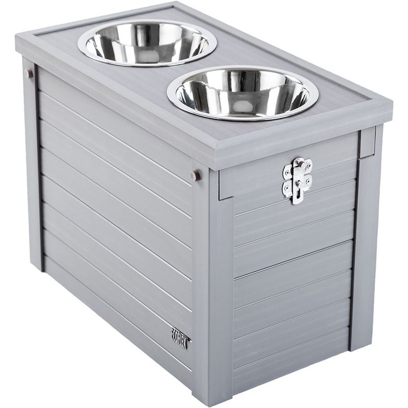 Kerbl Pet ecoFLEX® Feeding Station 2 x 1.2l, 54 x 30 x 39.5cm (L x W x H)
