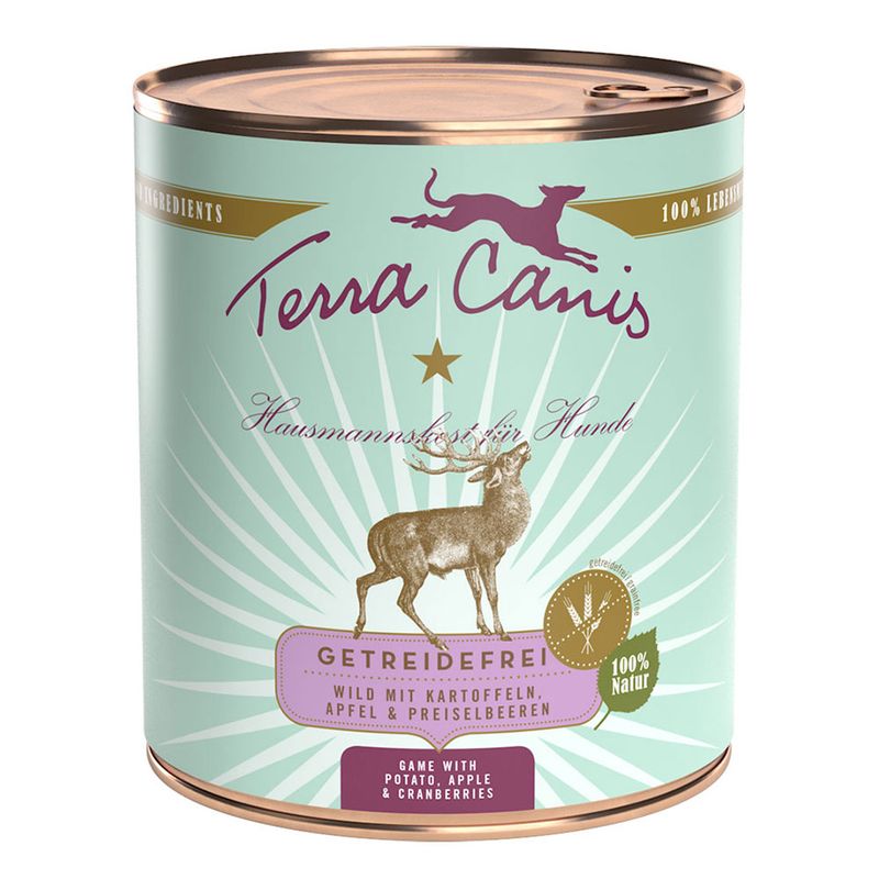 Saver Pack Terra Canis grain-free 12 x 800 g Duck with squash, strawberries & elderberries