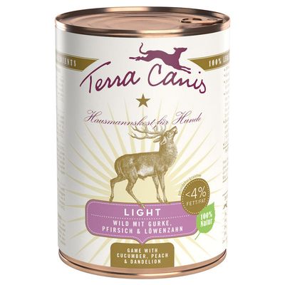 Terra Canis Light 6 x 400g Turkey with Celery, Banana & Sea Buckthorn
