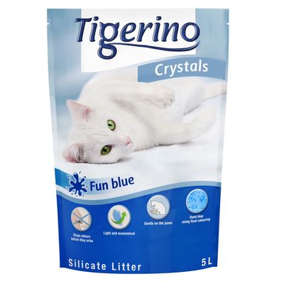 Tigerino Crystals Colourful Cat Litter - Sensitive, Unscented 5l Pink