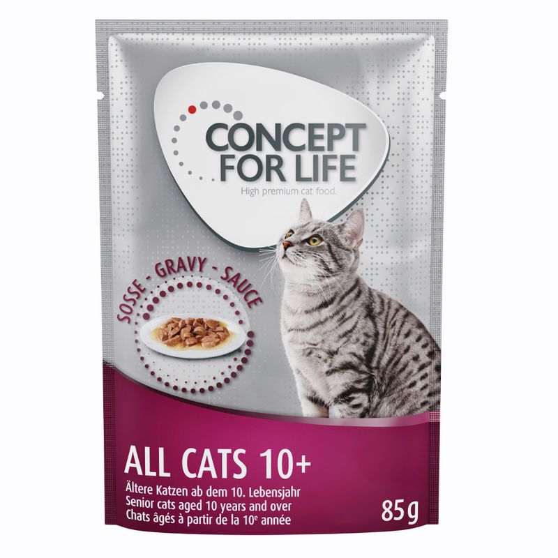 Concept for Life Saver Pack 48 x 85g Sensitive Cats – in Gravy