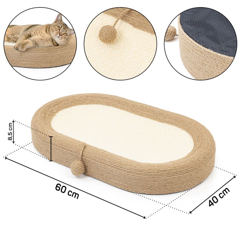 Canadian Cat Company Cat Scratching Lounge Sally Approx. 60 x 40 x 8.5cm (L x W x H)