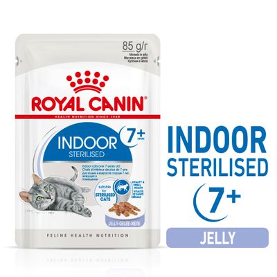 Royal Canin Indoor Sterilised 7+ in Jelly 12 x 85g