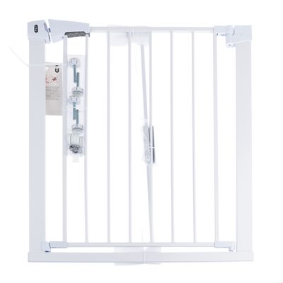 TIAKI White Dog Gate with 7 cm Extension Height 76 cm, width 75 to 82 cm
