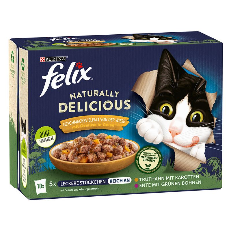 Felix Naturally Delicious 80 x 80g Countryside Selection in Jelly
