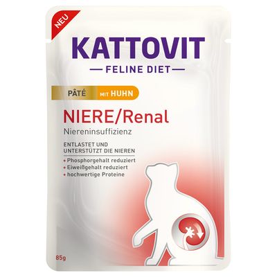Kattovit Kidney/Renal Paté 10 x 85g Chicken