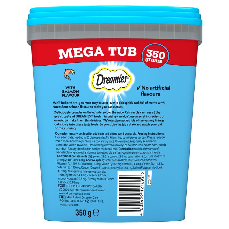 Dreamies Mega Tub Cheese (350g)