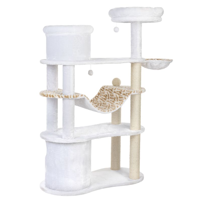 White Tiger XXL Cat Tree White (2 packages)