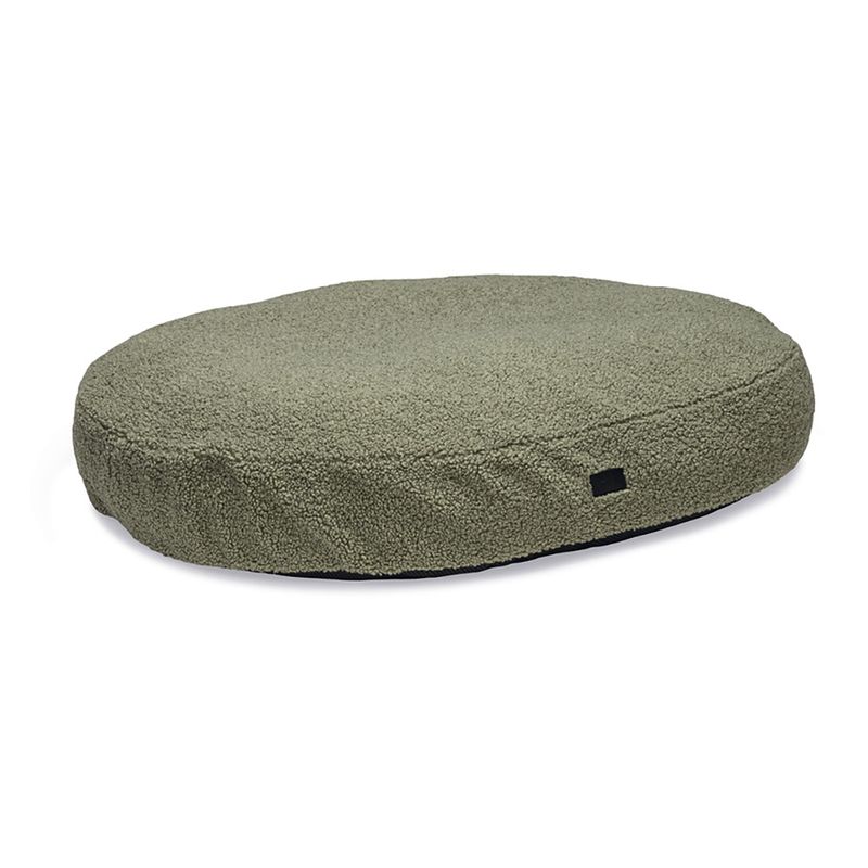 Designed by Lotte Yndis Oval Cushion Charcoal Grey