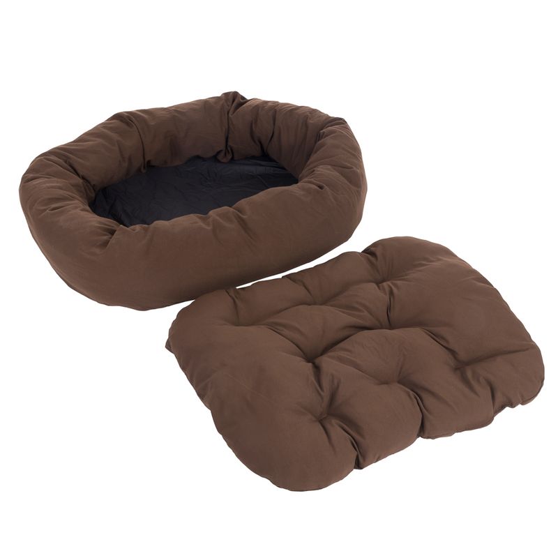 Cosy Mocca Dog Bed 110 x 95 x 20cm (L x W x H)