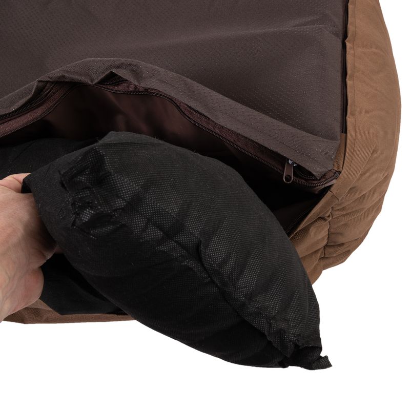 Strong & Soft Dog Bed - Brown 76 x 60 x 21cm (L x W x H)