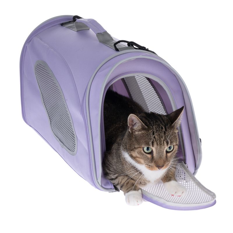 Pet Carrier Brown & Beige: 54 x 26 x 30cm (L x W x H)