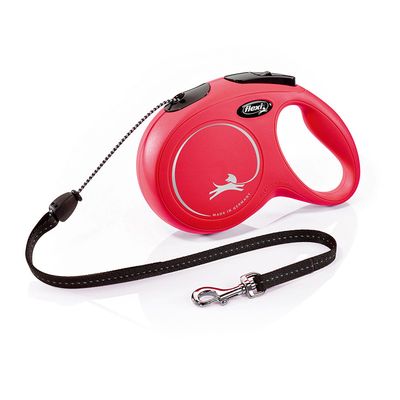flexi Red New Classic 5m Rope Lead S: up to 12kg