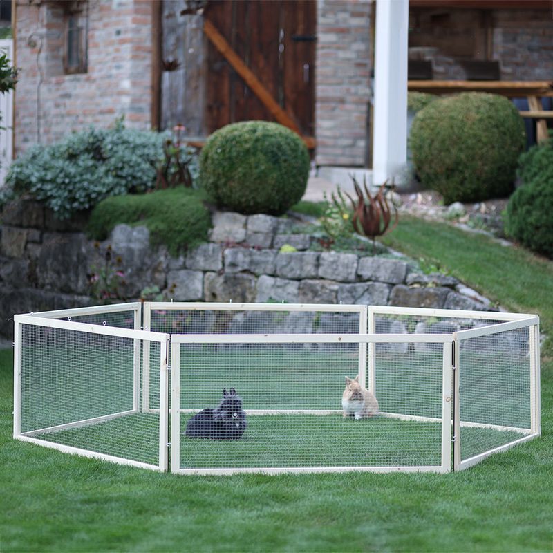 Kerbl Pet VARIO Outdoor Enclosure with Mesh 120 x 120 x 59cm (L x W x H), 6 elements