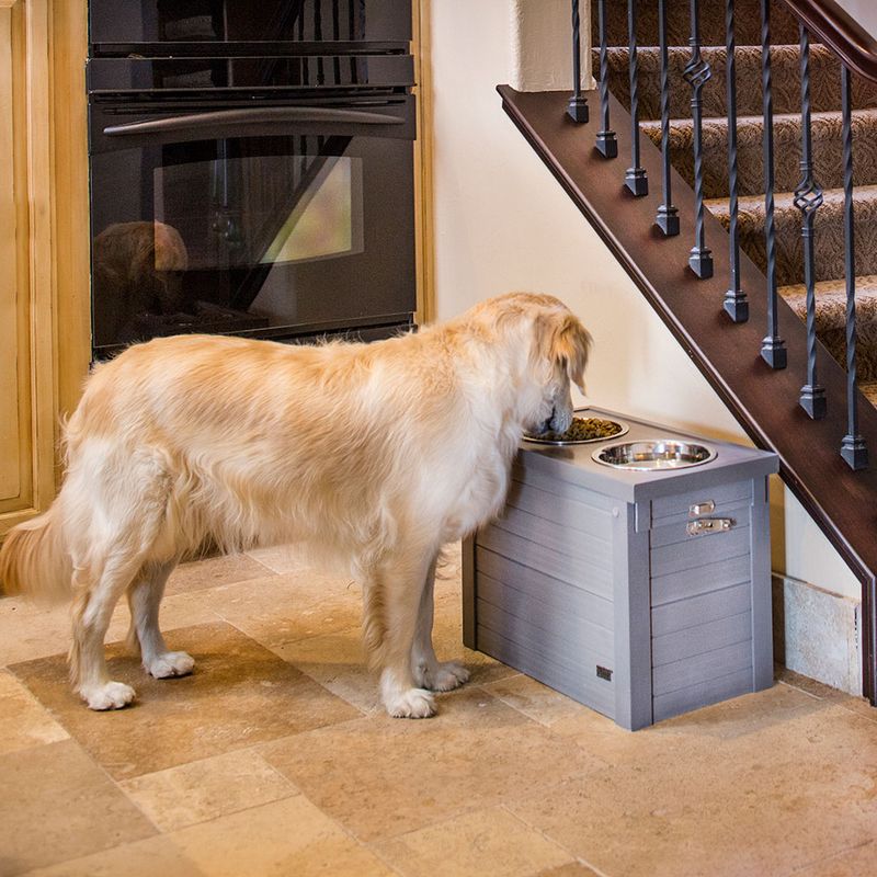 Kerbl Pet ecoFLEX® Feeding Station 2 x 1.2l, 54 x 30 x 39.5cm (L x W x H)