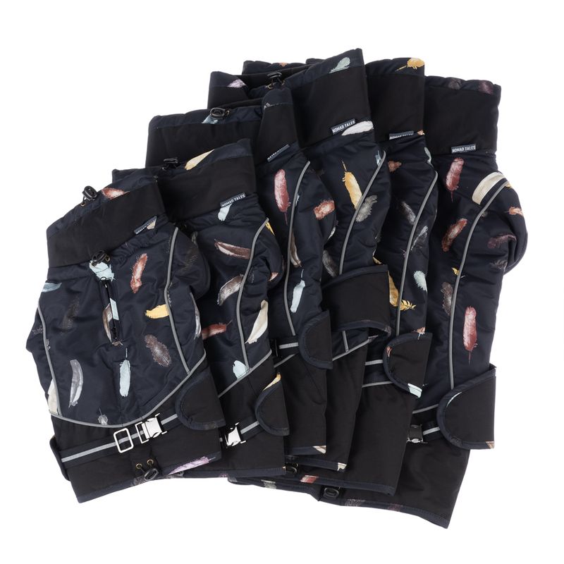 Nomad Tales Bloom Dog Coat - Midnight approx. 50cm Back Length