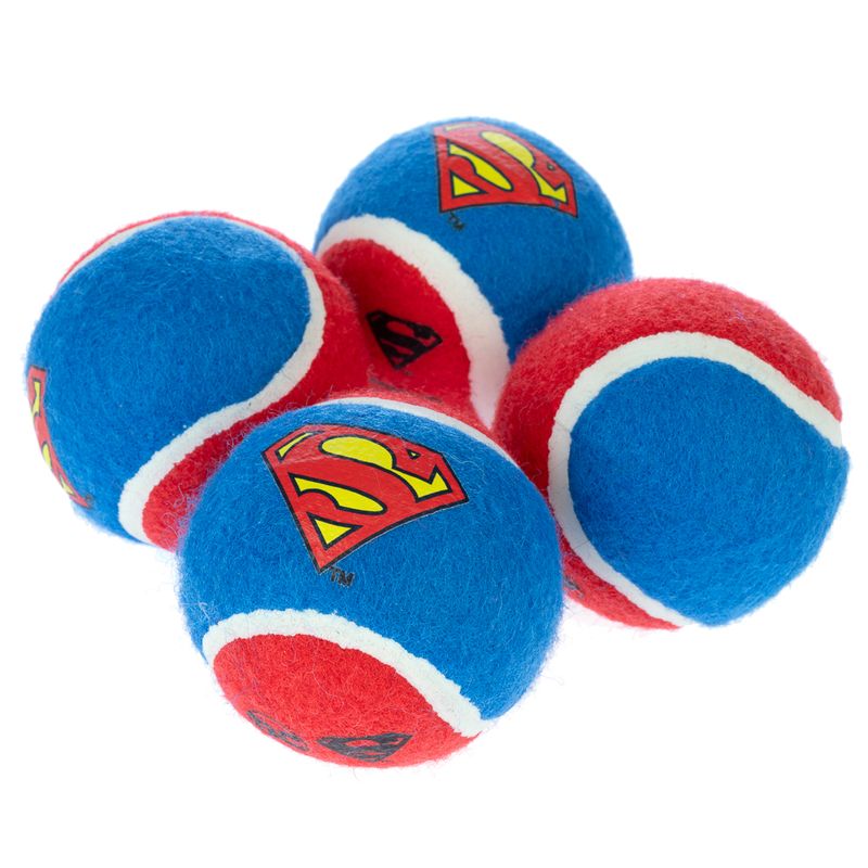 Warner Bros™ DC Superman Tennis Ball Set Set of 4 (each diameter 6.3cm)