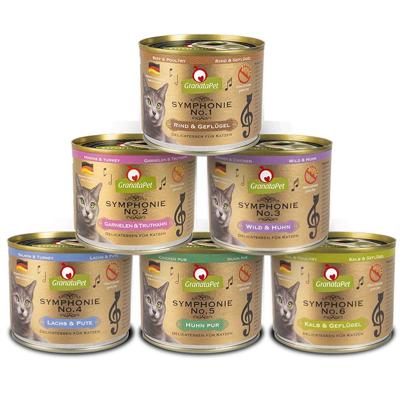 GranataPet Symphonie tasting pack 6 x 200 g Tasting package (6 varieties)