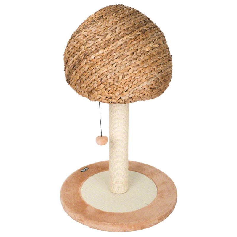 Karlie Banana Leaf Little Den Scratching Post Natural Beige