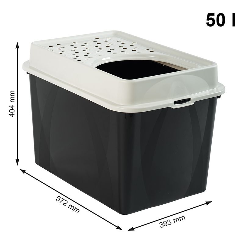 Rotho MyPet Eco BERTY cat litter tray black