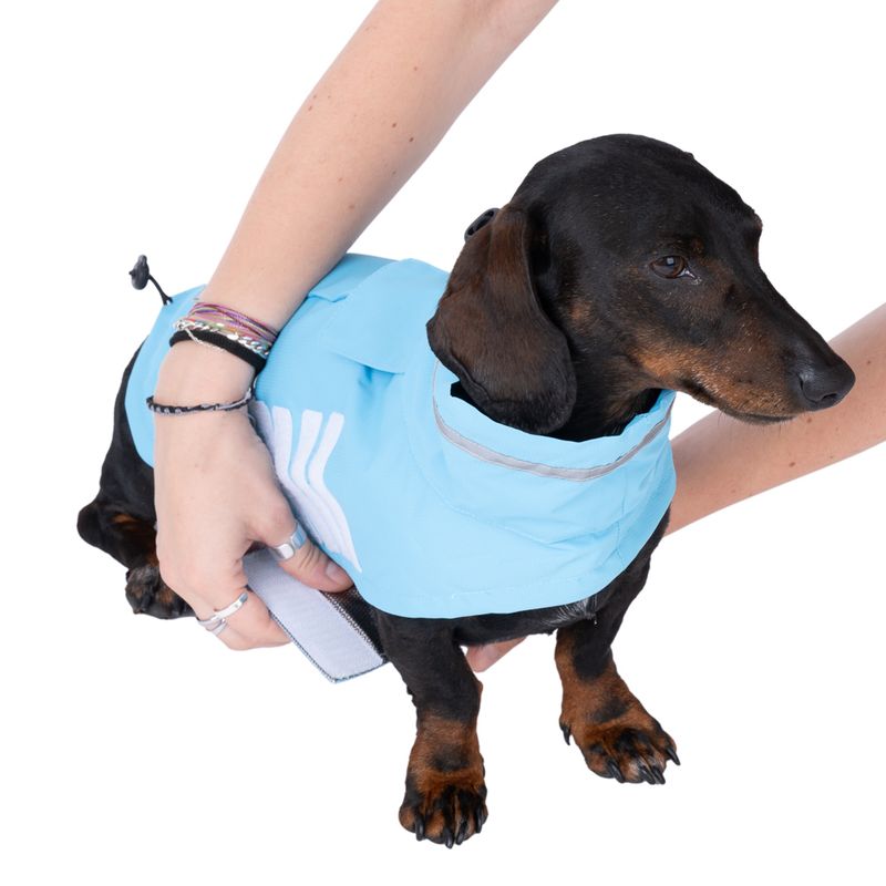 TIAKI Sky Dog Raincoat approx. 30cm (Back Length)
