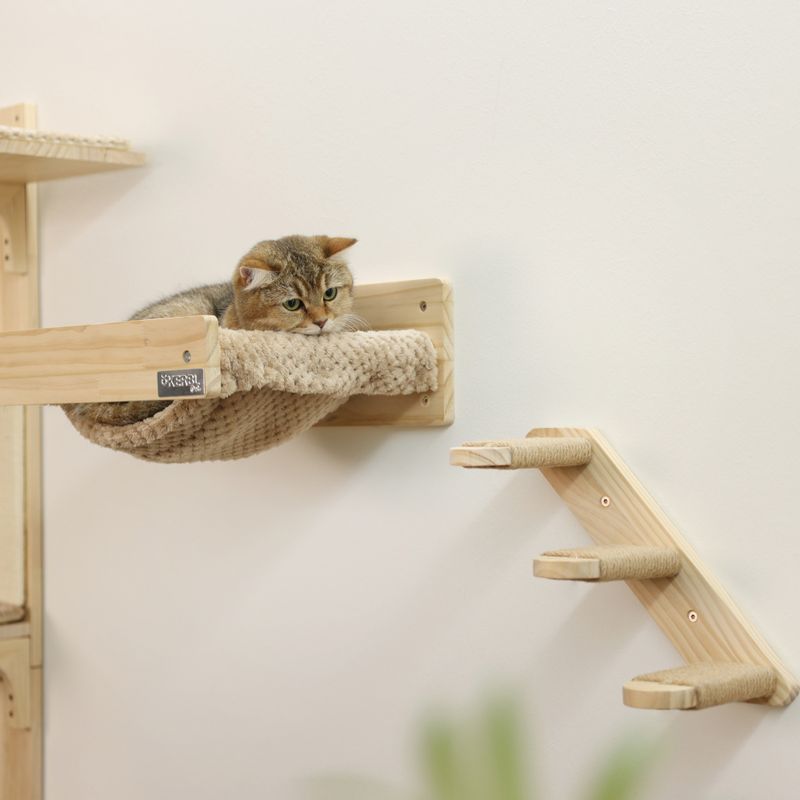 Kerbl Pet Cat Ladder Timber Natural