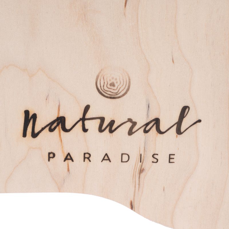 Natural Paradise Mimosa Cat Den Natural wood with cream cover