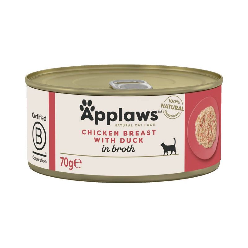 Applaws Cat Food 70g - Chicken in Broth Mixed Pack: Mixed Selection in Broth 12 x 70g