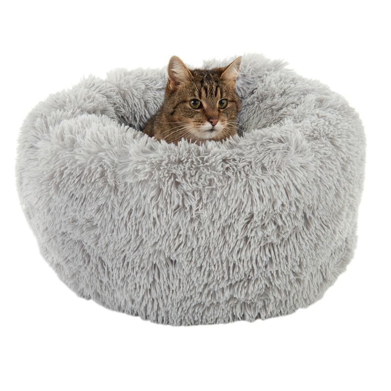 Mochi Cat Bed – Light Grey 55 x 25cm (Ø x H)