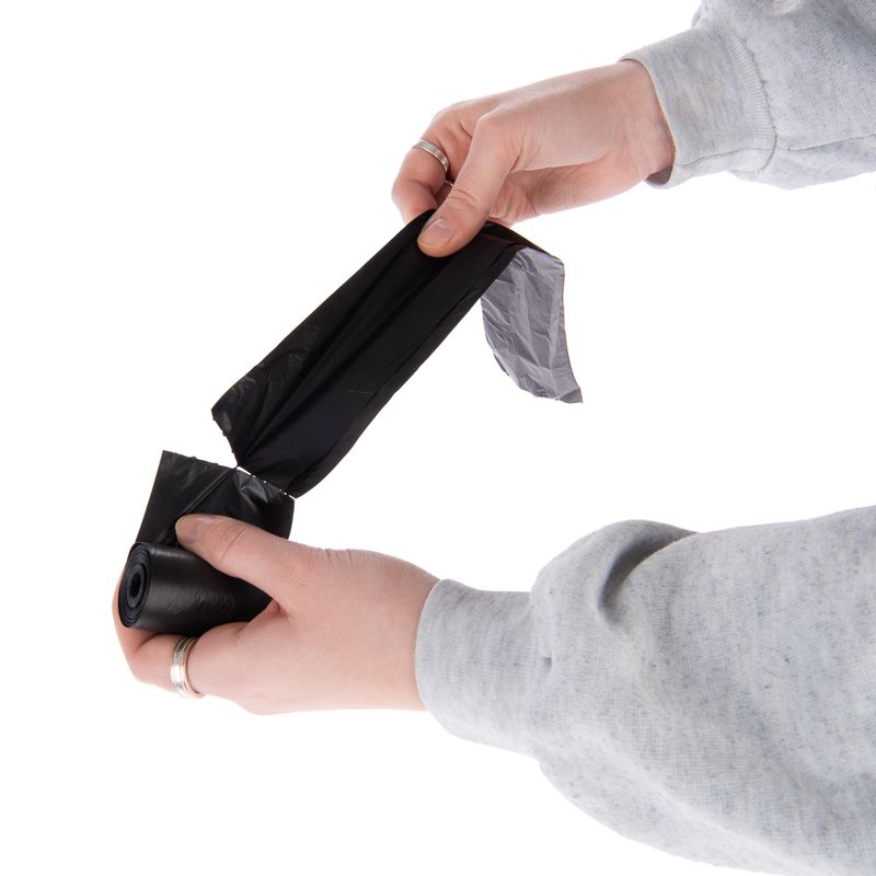 Dog Poop Bags - Black 4 Rolls (20 bags per roll)