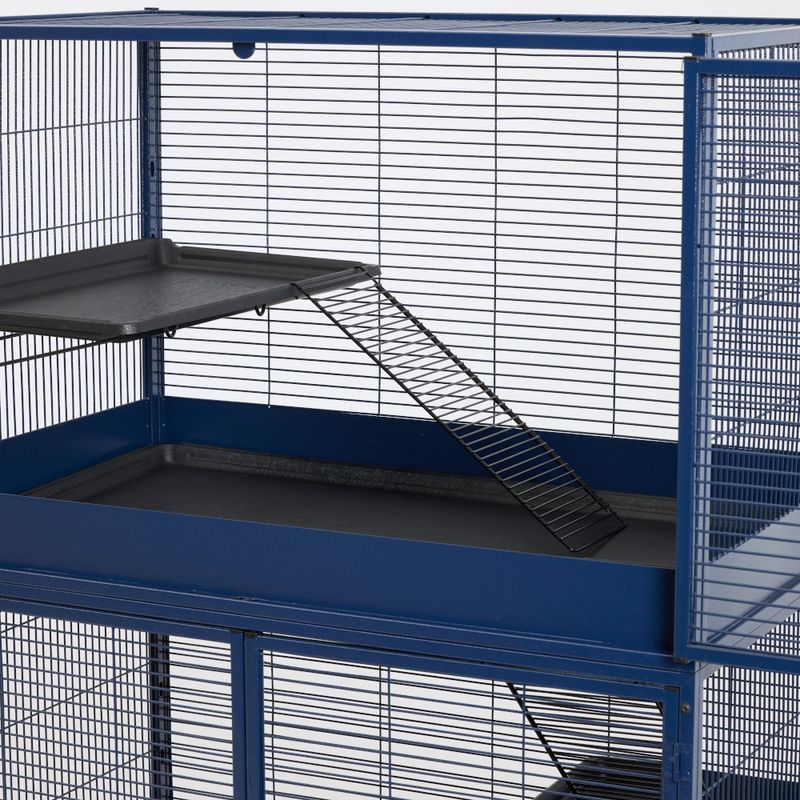 Savic Royal Suite 100 - Navy Blue Main Cage: 99.8 x 63.2 x 99cm (L x W x H)