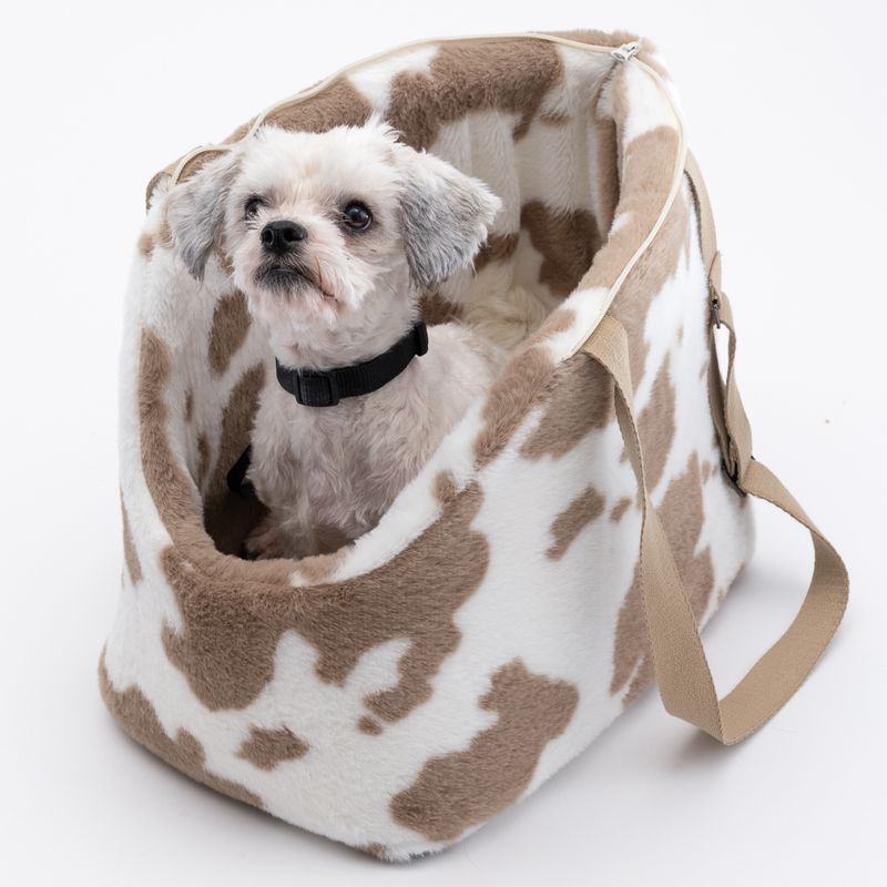 TIAKI Cow Print Shoulder Carrier 41 x 27 x 29cm (L x W x H)