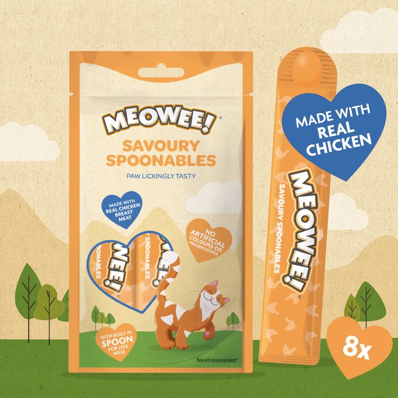 Meowee! Savoury Spoonables 8 x 14g Tuna