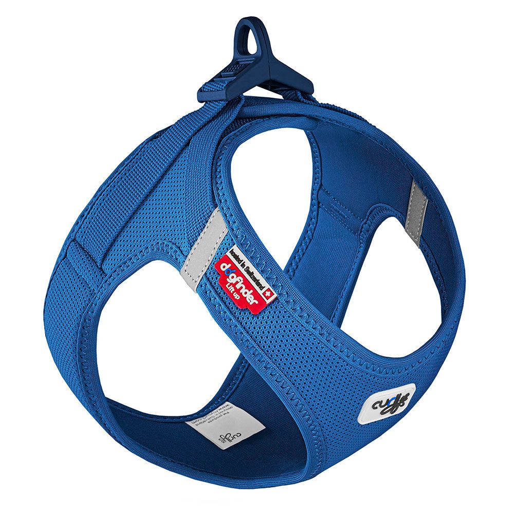Curli Vest Harness Clasp Air-Mesh, blue Size 2XS: Chest measurement 30.2 - 33.8 cm